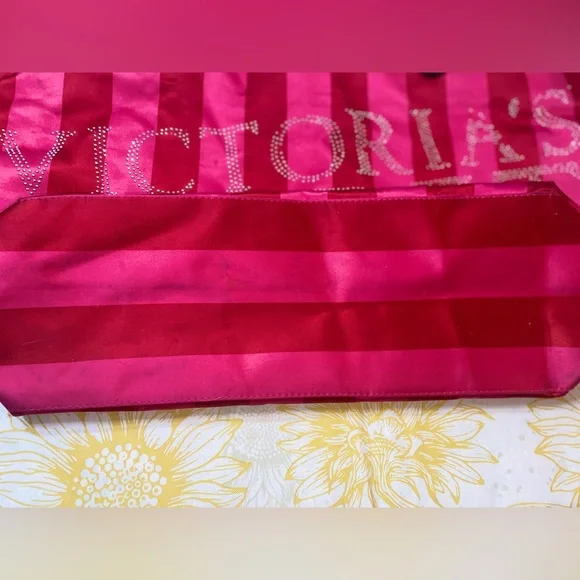 Victoria's Secret Bold Red and Pink Tote - Picture 8 of 9